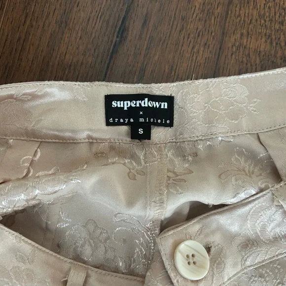 Superdown Carmen Cargo Pants w/ Floral Jacquard Pattern - Picture 8 of 8